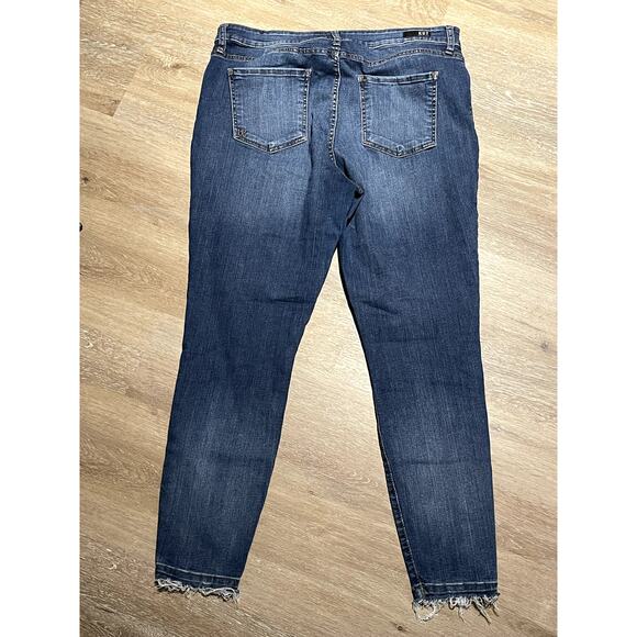 Kut from the Kloth Jeans 16‎ Donna High Rise Ankle Skinny Raw Hem EUC - Picture 7 of 10
